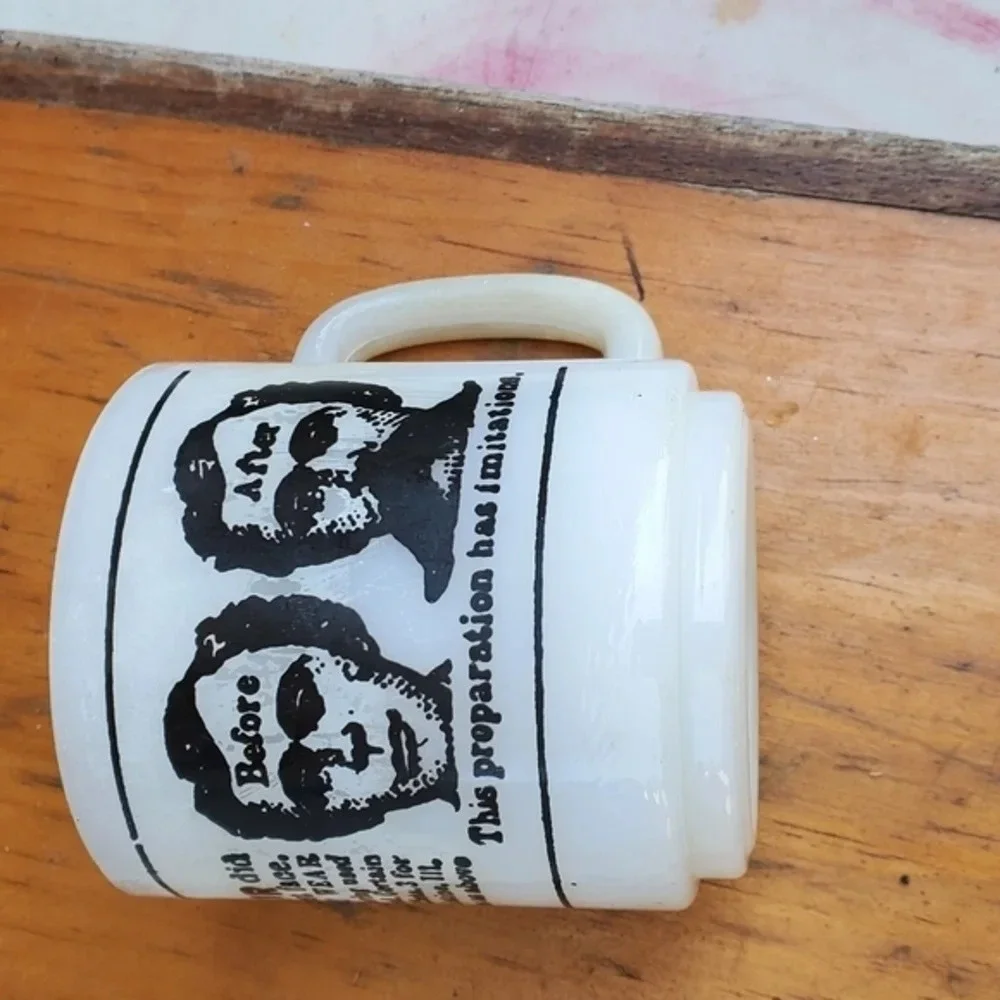 Dykes Beard‎ Elixir milk glass Mug
